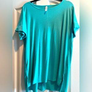 NWOT women teal large tunic